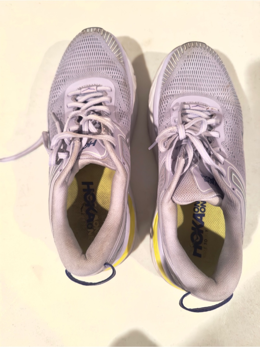 Hoka One One Bondi 7 Lace Up Cushioned Running Shoes Purple Size 10 - Picture 6 of 8